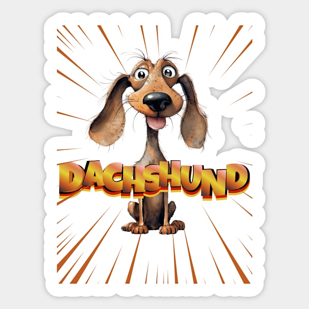 Dachshund Lover's Gift Sticker by Positive Designer